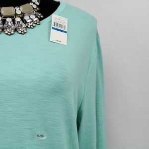 NWT Van Heusen Baby Blue Long Sleeve Top Size XL